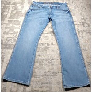 Wrangler Retro Denim Jeans Slim Boot Cut Stretch Western Cowboy Men's Size 36x32